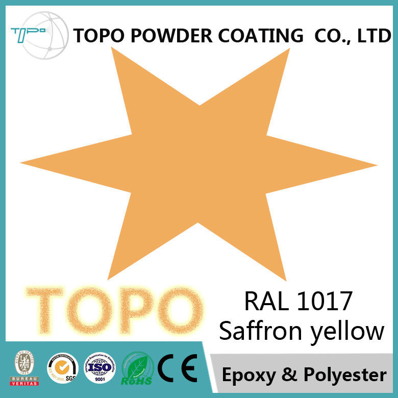 RAL 1017 Epoksi Polyester Toz Boya Çekiç Dokusu ROHS Standard